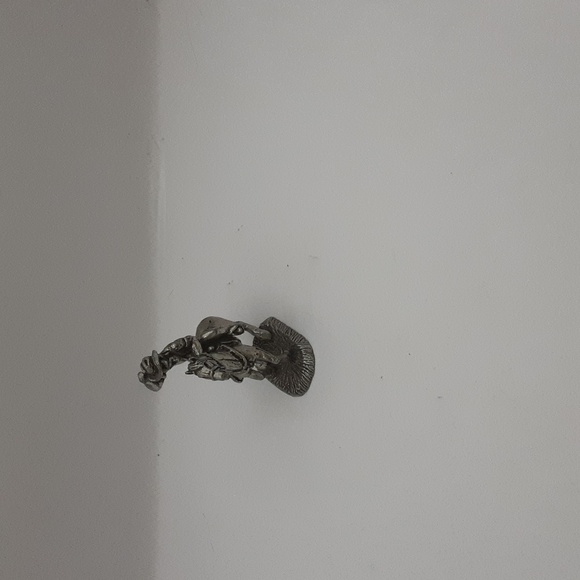 Vintage Pewter Mini Cowboy on Horse 2.5" X 3" - Picture 2 of 7